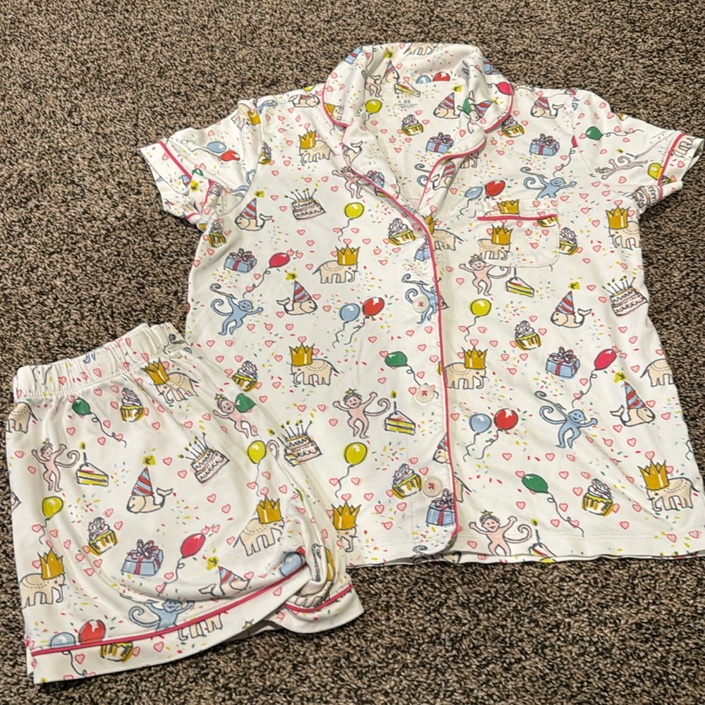 Roller Rabbit birthday pjs